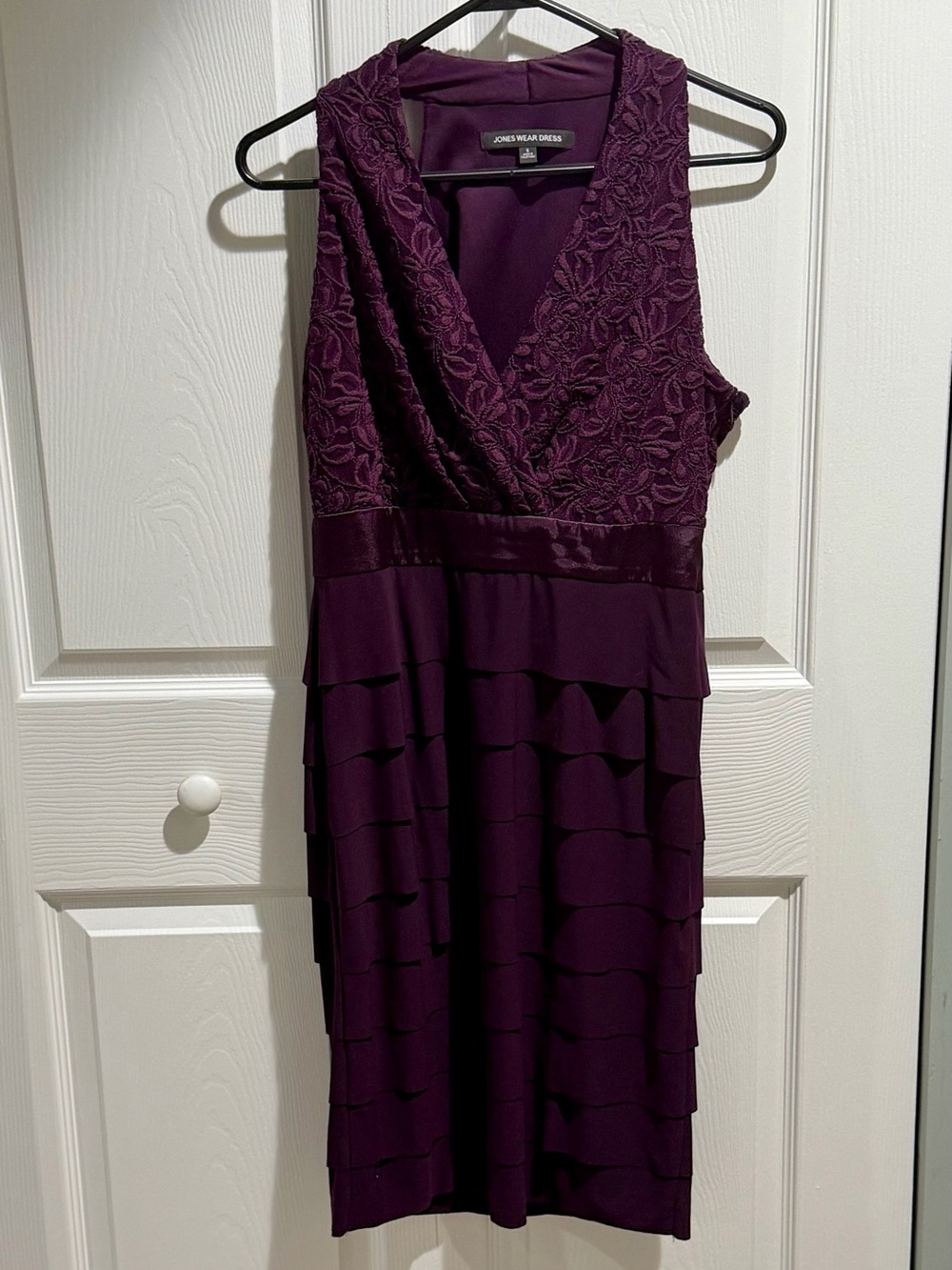 Purple Lace Cocktail Dress
